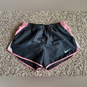 Nike Black and Pink Athletic Shorts